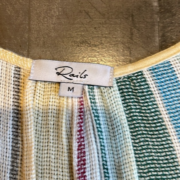 Rails for Anthropologie deep V front long sleeve dress - Picture 2 of 16